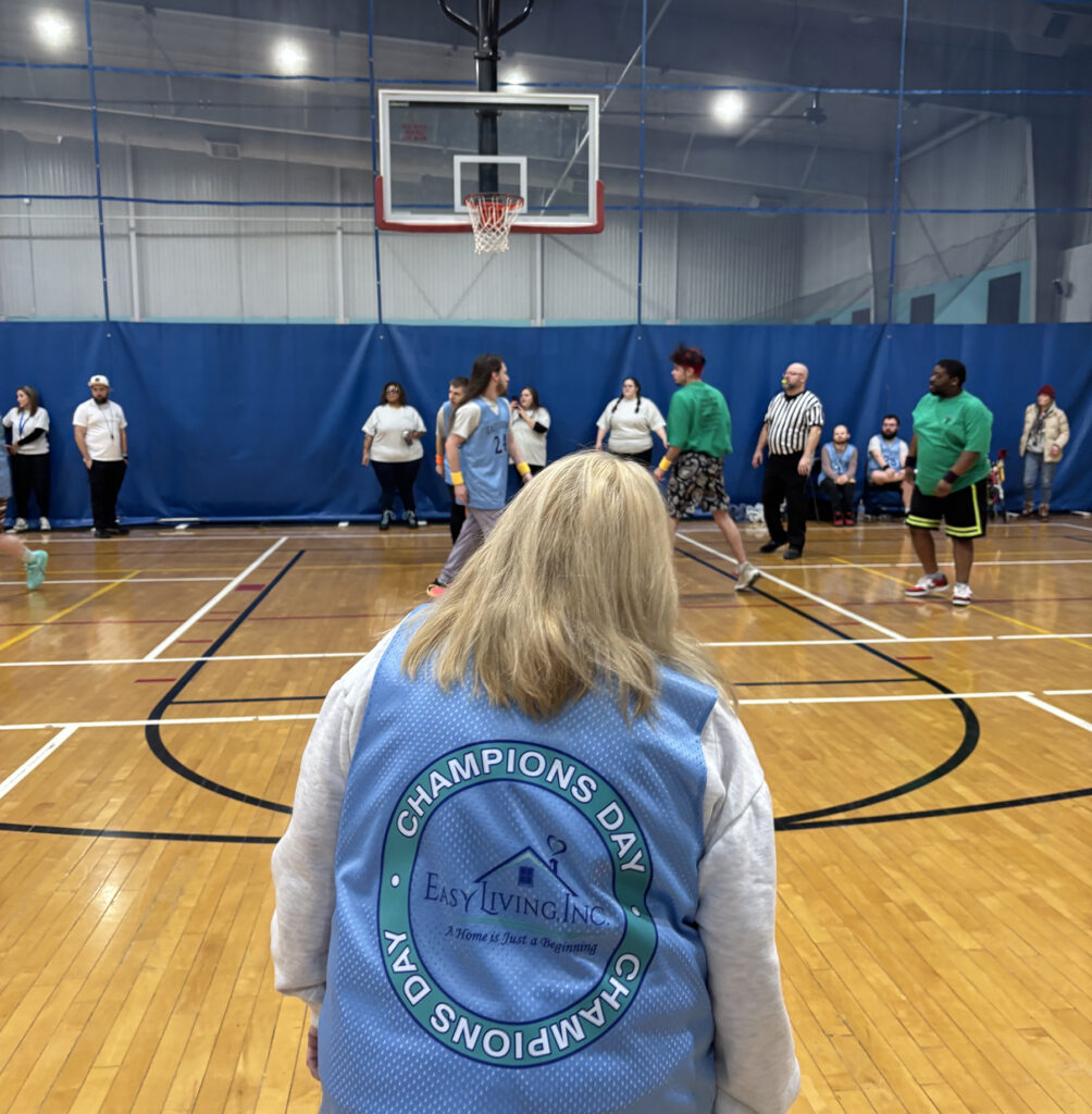 basketball players on the court